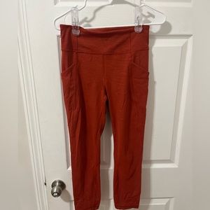 Orange/red lululemon leggings